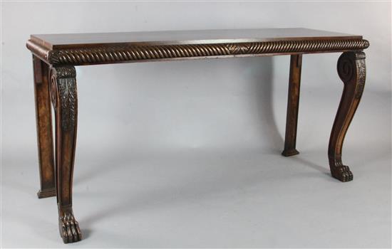 A George III mahogany serving table 6ft2in. D.1ft10in. H.3ft.